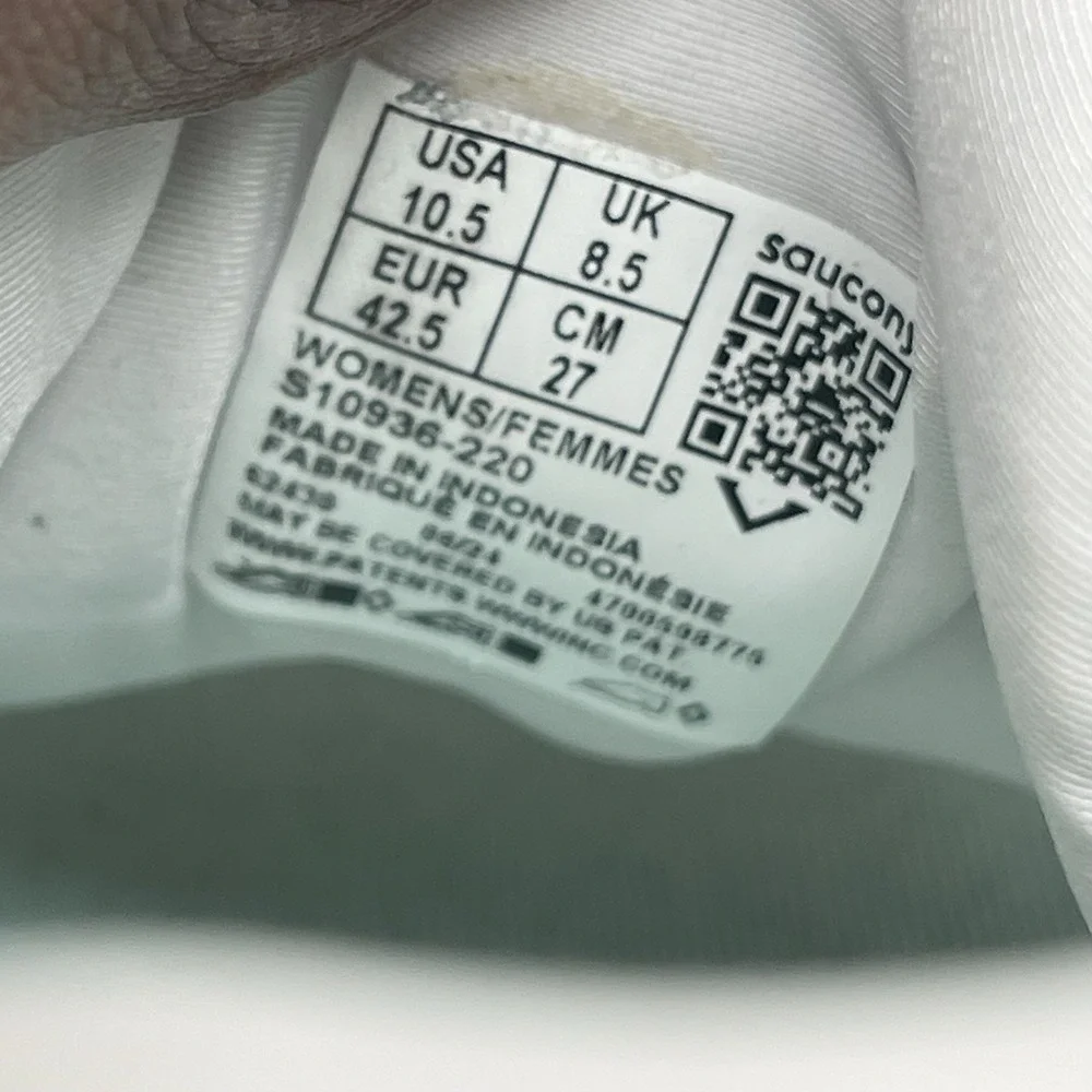 Saucony Sneakers Womens 10.5 Guide 17 S10936-220 White‎ Running Athletic Shoes